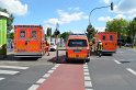 Unfall zwischen zwei KVB Bahnen Koeln Hoehenhaus Im Weidenbruch P017